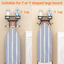 Ironing Board Holder Wall Mount, Iron Board Wall Hanger, Sewing, Laundry Room Organization,, T&V Shaped