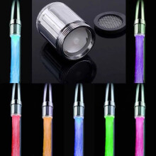 (7 Colors) Temperature Sensing Glowing Led Bathroom Kitchen Faucet Light Tap Waterpowered