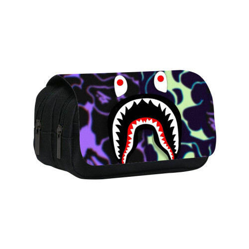 (Style9) Student Sprayground Printed Single Double Lightweight Stationery Bag Storage