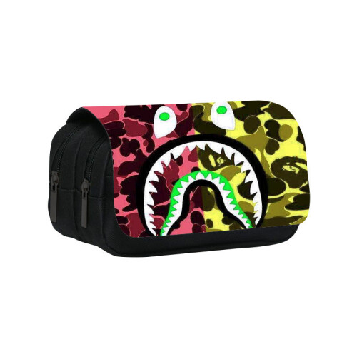 (Style12) Student Sprayground Printed Single Double Lightweight Stationery Bag Storage
