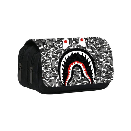 (Style17) Student Sprayground Printed Single Double Lightweight Stationery Bag Storage