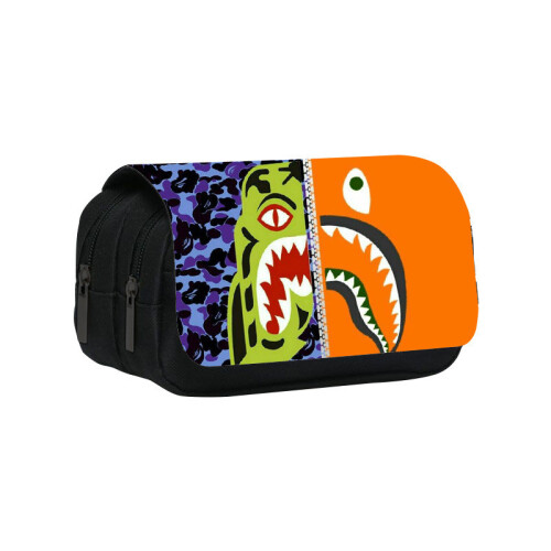 (Style18) Student Sprayground Printed Single Double Lightweight Stationery Bag Storage