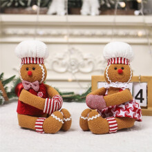 2 STKS Peperkoek Kerstversiering, Peperkoek Boom Topper voor Kerstboom Wijnfles Gordijn Ornamenten