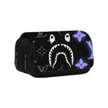 (Style4) Student Sprayground Printed Single Double Lightweight Stationery Bag Storage