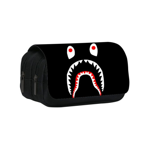 (Style7) Student Sprayground Printed Single Double Lightweight Stationery Bag Storage