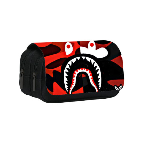 (Style6) Student Sprayground Printed Single Double Lightweight Stationery Bag Storage