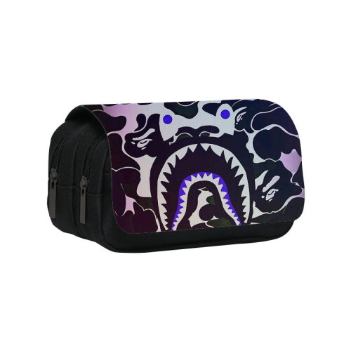 (Style5) Student Sprayground Printed Single Double Lightweight Stationery Bag Storage
