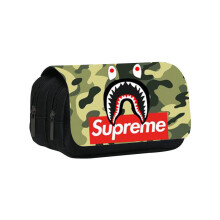 (Style21) Student Sprayground Printed Single Double Lightweight Stationery Bag Storage