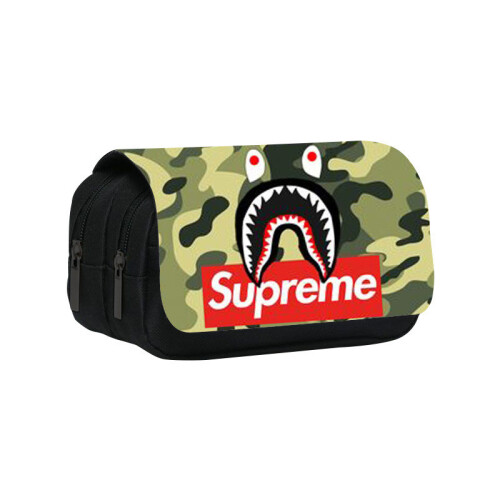 (Style21) Student Sprayground Printed Single Double Lightweight Stationery Bag Storage