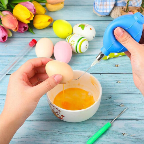 Easter Simple Egg Beater Empty Egg Beater Tool Ukraine Egg Supplies Single Hole Egg Beater Easter Egg Making Tool 2