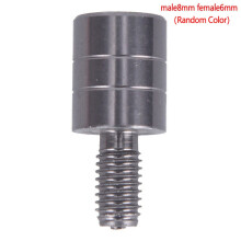 (Male 8mm,Memale 6mm) Pcs Fishing 1 Landing Net Handle Connector Thread Accessories Tackle Adapter