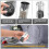Electric Salt and Pepper Grinder Set Rechargeable Automatic Grinder with Charging Base LED Light, Adjustable Coarseness 2