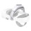 For Meta Quest 3/2/Pro/Pico4 VR Headset Silicone Comfort  Strap with Adjustable VR Decompression  Straps - White 2