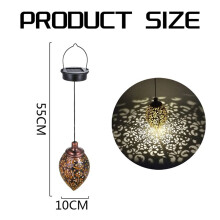 Outdoor Solar Lantern Hanging Solar Lanterns Hollow Outdoor Lights Waterproof Lanterns Garden Patio Party Decor