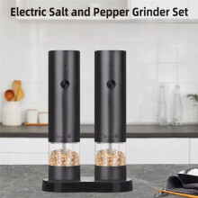 Electric Salt and Pepper Grinder Rechargeable Automatic Spice Crusher Kitchen Cooking Grinding Tool