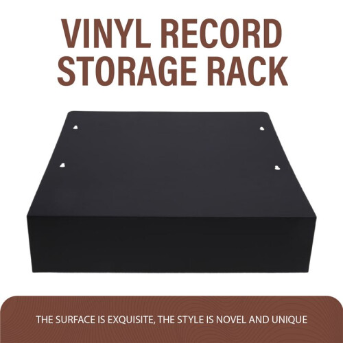 Support de Rangement pour Disques Vinyles, Présentoir pour CD, Support Mural Décoratif en Vinyle Mat. 1
