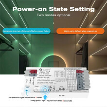 GLEDOPTO GL-C-204P 5-in-1-Lichtstreifen-Controller 12-48 V Weitspannungs-Zigbee+2,4 G RF Kompatibel mit HA