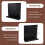 Support de Rangement pour Disques Vinyles, Présentoir pour CD, Support Mural Décoratif en Vinyle Mat. 5