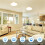 13.3 Inch LED Ceiling Light Gold, 24W Slim Flush Mount Ceiling Light 3000K/4000K/6500K Adjustable Kitchen(2 Pack) 4
