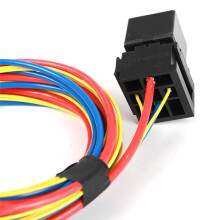 40205G 4-Pin Electric Fuel Pump Harness & Relay Wiring Kit with Instruction for Hi-Amp Draw/Hi-Perf