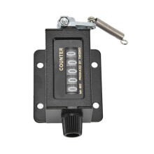 Handzähler, 5-Stelliger Zahlenzählklicker, Tragbarer Mechanischer Klickzähler zum Sammeln und Aufzeichnen Von Zeiten