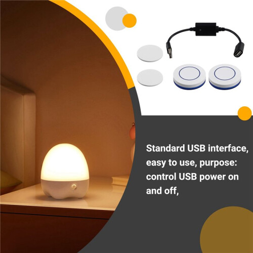 5V Wireless RF Remote Control  Driver Power  OFF for USB LED Light Strip Reading Lamp Light Fan Toggle Model 2