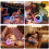 Touch the Bedside Light, Bedroom Night Light/Remote Control Desk Light, Dimmable, Timed, RGB Color Changing Night Light 5