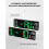 Large Digital Wall Clock Remote Control Temp Date Week Display Power Off Memory Table Clock Wall-Mounted Dual Alarms 3