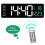 Large Digital Wall Clock Remote Control Temp Date Week Display Power Off Memory Table Clock Wall-Mounted Dual Alarms 6