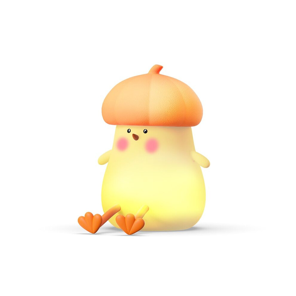 Kawaii'S Little Vegetable Chicken Little Night Light Bedroom Cute Atmosphere Light Orange