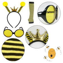 Bumble Bee Costume Accessories for Women Halloween Honey Bee Costumes Cosplay Party Performance Clothes