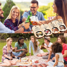 20 Stück Personalisierte Flaschenöffner Aus Holz Als Schlüsselanhänger, Flaschenöffner in Großpackung, Partygeschenke, Gastgeschenke für