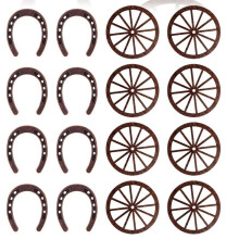Western Party Supplies Horseshoe Decorations Four Wheel Crafts Horseshoe Party Favors Cowboy Birthday Decorations