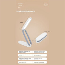 LED Desk Lamp for Office Home Rechargeable Lamp Foldable & Portable Light Dimmable Wireless Reading Lamp