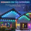 Permanent Outdoor Eaves LED Lights Waterproof APP Control RGB String Lights for Christmas Decorations EU Plug 30M 5