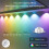 Permanent Outdoor Eaves LED Lights Waterproof APP Control RGB String Lights for Christmas Decorations EU Plug 30M 7