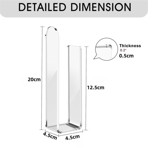 2PCS Acrylic Wall Mounted Hat Hook, Baseball Hat Organizer, Multi-Purpose Hat Holder, for Baseball Cap, Hat Hangers C 2