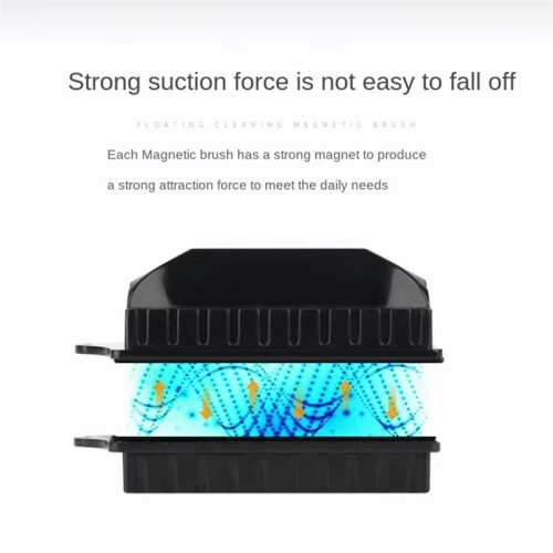 Magnetic Fish Tank Cleaner, Double-Sided Aquarium Glass Cleaning Brush Tool, Efficient Algae Scraper 2