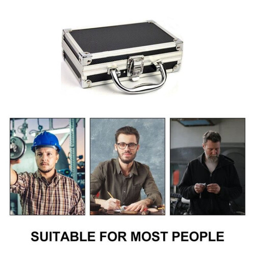 Aluminum Alloy Toolbox Accessories Storage Box Practical Aluminum Suitcase Portable Handle Small Toolbox Storage Box 2