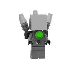 (Style C) Skibidi Building Toilet Blocks Microphone Man Computerman Toy Kids Projectorman
