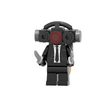 (Style D) Skibidi Building Toilet Blocks Microphone Man Computerman Toy Kids Projectorman