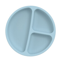 Piatto per bambini con scomparti in silicone, diametro 7,5 pollici