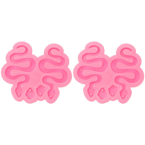 10Pièces Moules Silicone Artisanaux Boucles D'oreilles Rosé DIY