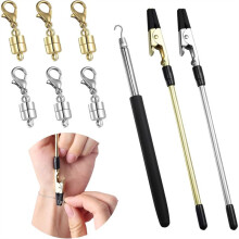 Bracelet Helper Tool to Put Bracelets By Yourself, Clasp Assistance Holder Jewelry Tools (3PCS Fastener Helper)