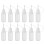 24Pcs White Plastic Needle Tip Applicator Bottles for Glue Dispensing 1