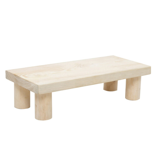 2Pièces Tabourets Enfants En Bois Beige Résistants Usage