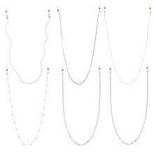 3Sets Mode Brillenkoord Met Silicone Decoratie En Gebruik