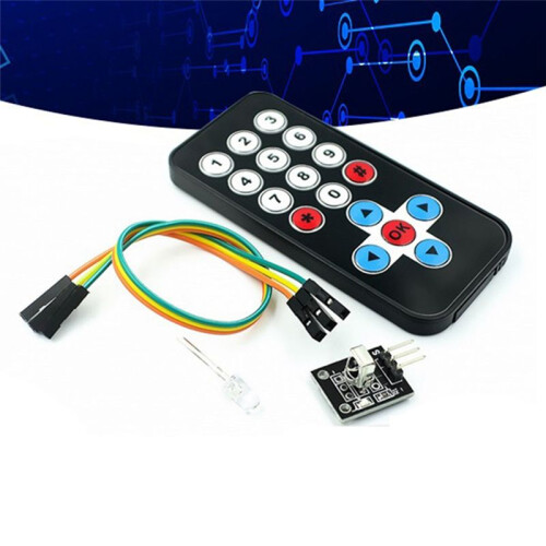 Remote Control Module HX1838 Infrared Wireless Remote Control Kit Remote Control Robot Multi-Functional Module 2