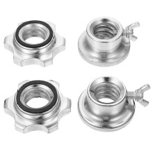 8Stk Hantel Schraubklemmen Stahl Sicherer Halt Barbell Muttern