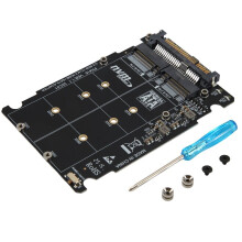 Adattatore da SSD M.2 un U.2 Adattatore 2In1 M.2 NVMe e -Bus NGFF da SSD un PCI-E U.2 SFF-8639 Convertitore PCIe M2,Senza Shell